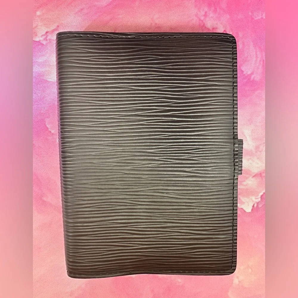 Small Louis Vuitton Epi Agenda Cover (Like-New; Black)